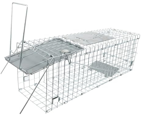 VICASKY Piège à Animaux Vivants Galvanisé Cage De Stockage pour Petits Animaux Adaptable Aux Écureuils Et