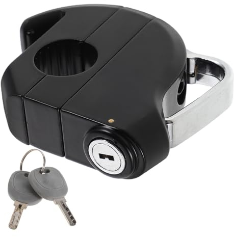 Healifty Bloqueo De Casco para Manillar De Bicicleta Scooter Eléctrico y Motocicleta Gancho Antirrobo De Aleación De Aluminio Soporte para Cascos De Bicicleta Adecuado para Uso Diario Ciuda