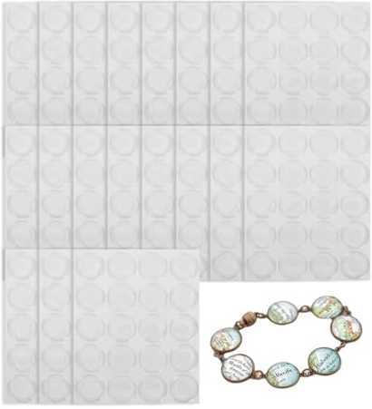 120 Stück Transparent Epoxidharz Aufkleber Punkte Punkte Aufkleber für Glas Cabochon für DIY Produktion