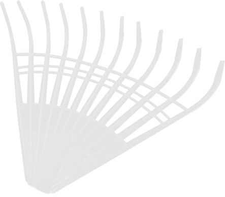 TOYZFRIENDY Râteau à Main à Dents Souples pour Jardinage, Petit Modèle 12 Dents, Plastique Trempé, Outil de Jardin Léger et Polyvalent pour Ramassage Feuilles, Pelouse et Aiguilles de Pin