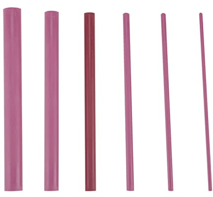 HUIOP HUIOP 6 Pièces 3000 Grains Ensemble d'affûteuse de Pierre à Huile de Polissage Rubis, Pierres à Aiguiser Portables Légères pour Outil Ciseau Couteau, Couleur Rouge, Facile Remplacer, 6