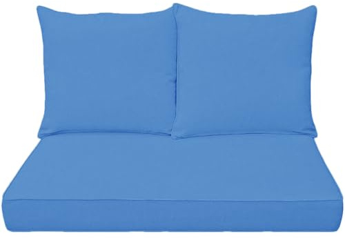 Set di cuscini impermeabili per divanetto amoroso da esterno, con fodera rimovibile, cuscino per panca da giardino a 3 posti, cuscini di ricambio per dondolo da 130 x 60 x 50 cm