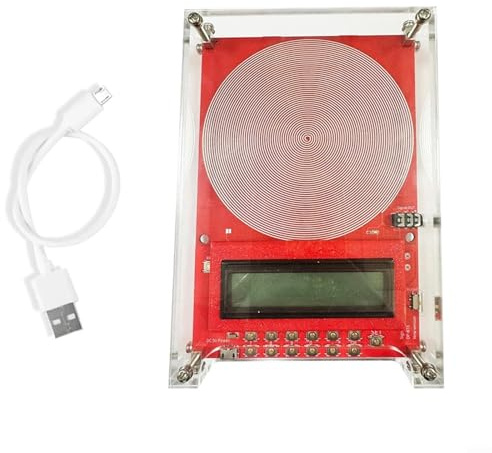 Generador de frecuencia personalizado 0.01Hz-200kHz, dispositivo de resonancia de onda a 7.83Hz para sueño y meditación, onda sinusoidal ajustable con alimentación USB/DC, rojo