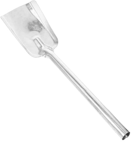 DECHOUS Pala Pala de Limpieza de Hierro Fundido Grueso para con Mango Largo Herramienta Multifuncional para y Estufas para Chimenea y Barbacoa, Uso Doméstico y Exterior