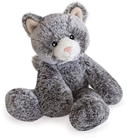 Histoire d'Ours - Peluche Chaton Sweety Mousse - 25 cm - Gris - Peluche Chat Ultra Douce et Réconfortante - Facile à Caliner - Idée Cadeau Naissance ou Anniversaire Enfants - HO3157