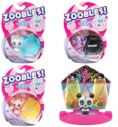 Zoobles Jouet - Pack 1 Zoobles Animal - Boules Magiques Colorées Transformables en Animaux Fantastiques avec Maison Magique - 6061364 - 1 Figurine Jouet Enfant 5 ans et + - Modèle Aléatoire