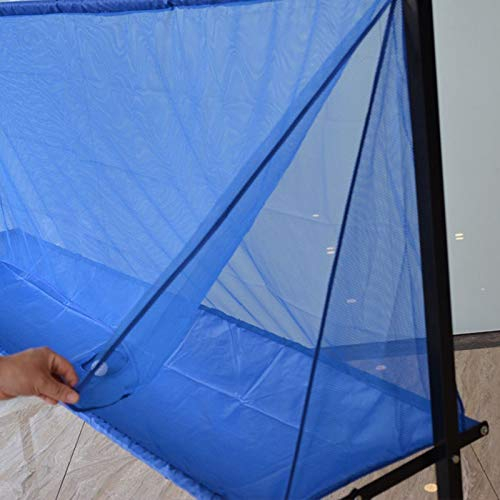 Tischtennisnetze, Tischtennis-Fangnetze, Recyclingnetze, Ballsammler, Einzeltraining, Freizeit und Unterhaltung (Color : Blue, Size : 210x50x142cm)