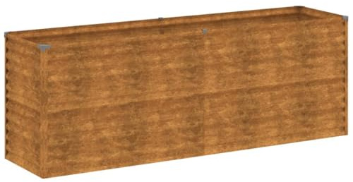 vidaXL Garten-Hochbeet 196 x 50 x 69 cm Cortenstahl