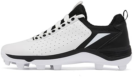 Scarpe da softball da baseball da donna da uomo Leggere e traspiranti Stringate Comode scarpe da ginnastica da esterno Tacchetti da baseball professionali antiscivolo Scarpe da uomo in erba ( Color :