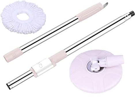 trapeador húmedo y seco Trapeador Triangular Extensible, Microfibra Multifuncional de 360 ​​​​Grados, Mango de baño de Pared, Piso Giratorio para el hogar, Trapeador de Limpieza Multifuncional fácil