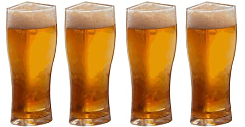ZHCHAO Bicchieri da birra tazza tazza separabile 4 parti grande capacità di birra spessa tazza di birra tazza di vetro for club bar festa a casa (Color : Blue,White, Size : M)