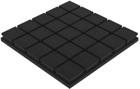 4er-Pack – Akustikschaumstoffplatten | Schallabsorbierende Polsterung für Wände | Schallabsorptionsplatten für Studios | Akustikbehandlung | Modell: [Square | Dicke: 50mm]