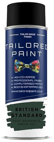 BRITISH STANDARD DEEP BRUNSWICK GREEN 227 GLOSS Aerosol Spray Paint Wood Metal