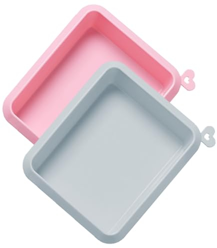 PRETYZOOM 2pezzi Stampi Per Dolci in Silicone Teglia Antiaderente Per Torte e Mousse Utensili Fai Da Te Per Forno Stampi Per Biscotti e Multifunzione