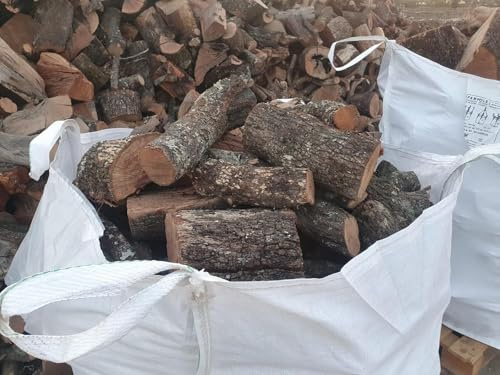 Saca Leña de Encina (500 Kg). Leña para Chimenea, Caldera y/o Estufa. Leñas de Las más duras Que Hay. Tiene una Larga consistencia y duración. Troncos medianos. Leñas Encina.