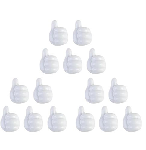 15pcs Cable Holder Clips Thumb Hook Wire Wall Hook Hanger Storage Cable Organizer for Earphone Line Mouse Wire