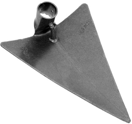 Didiseaon Tête De Houe De Jardinage Antirouille en Acier Haute Résistance pour Désherbage Manuel, Outil Agricole Léger Gris Argenté 27x20 Cm, Fournitures De Labour pour Jardin