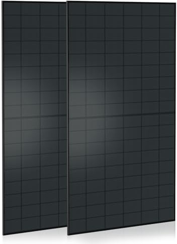 Solarmodul 500W, Bifazial Monokristallines Solarpanel Einzelsolarmodul, Photovoltaik PV Anlage für Haus Dach Terrasse Balkon, 2 Stück
