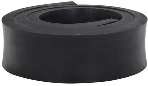 AJJHUUKI Bordure en caoutchouc pour chasse-neige pour pelouse et jardin Noir 200 x 8 x 2 cm