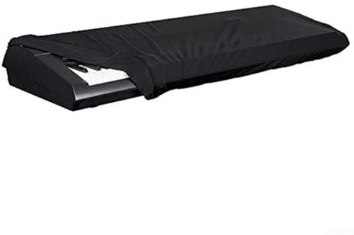 Oniissy Copertura antipolvere per tastiera elettronica, custodia protettiva impermeabile in tessuto Oxford, con cordino elastico regolabile, per 88 61 tasti digitali neri, 101 x 39 x 14 cm (61-76