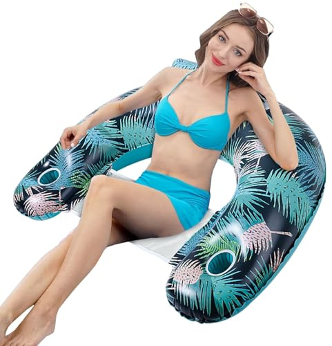 Schwimmender Stuhl für Erwachsene, aufblasbares Sofa, schwimmendes Wasser, PVC, Pool, Sofa, aufblasbar, Sofa, großer Pool, Schwimmbad, Schwimmbad, Schwimmbad, Schwimmbad, Float, mit Cup