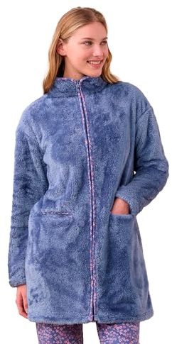 Noidinotte - Vestaglia Donna Invernale Coral e Eco Pelliccia