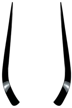 Spoiler Frontale Auto per Alfa Romeo Giulia Standard Edition 2015-2022, Paraurti Anteriore Auto con Spoiler Rinforzato Coltello da Vento Anticollisione,Bright Black