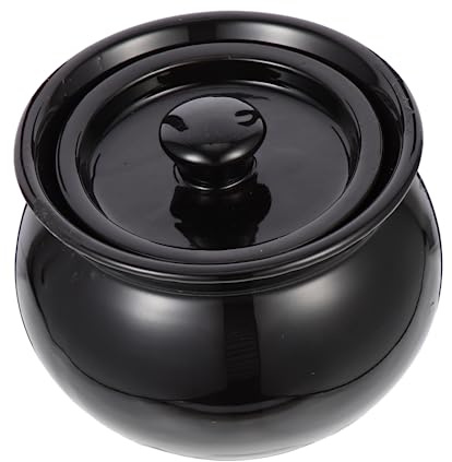 DECOMELODY Pot à Soupe Céramique Résistant Haute Température Pour Cuisson Maison Ustensile Familial Cadeau Cuisine Pratique Robuste Et Facile à Nettoyer