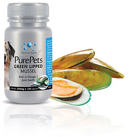 PurePets New Zealand Green Lipped Mussel Capsules for Dogs and Cats - 200mg x 120 Capsules - for Hip & Joint Support - 100% Natural Arthritis Pain Relief - Mobility Supplement Inflammation Management