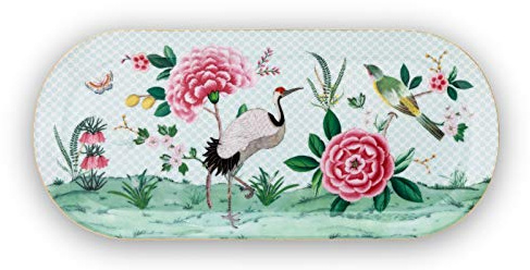 Essenza Home Pip Studio 26-51018080 Blushing Birds Tortenplatte White 33 x 15 cm (1 Stück)