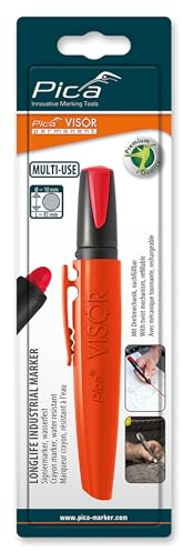 PICA 990/40/SB - Marcador industrial VISOR Permanente Rojo en blíster
