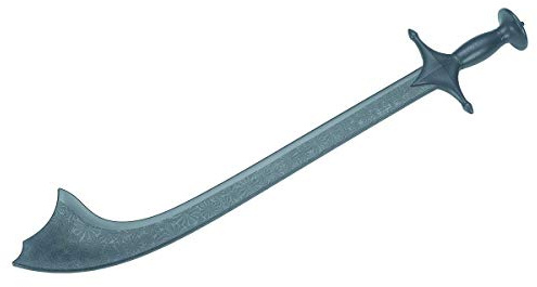 Deluxe Martial Arts Black Polypropylene Plastic  Nepalese Kora  Training sword - V4