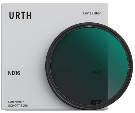 Urth 37mm ND16 (4 Stop) Lens Filter (Plus) | 20-Layer Nano-Coated, HD Optical Glass, Neutral Density Camera Lens Exposure Filter