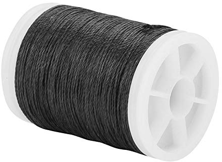 120 m Bogenschießen Bogenschnur Bogensehne Bogenschnur Servierfaden String Serving Thread Bow String Schutz mit einem Soft Twist Multi-Filament Nylon End Serving zum Binden von Peep Sites(Schwarz)