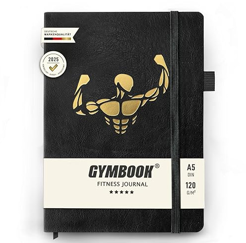 GYMBOOK® - Diario de entrenamiento, planificador y entrenador de primera calidad. Documentación y éxito en fitness, musculación, nutrición, cardio y más. Extras incluidos.