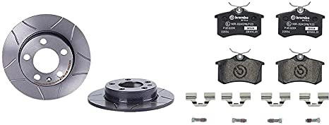 Brembo 08.7165.75 Hintere Bremsscheibe, Anzahl 2 & P 85 020X Bremsbelag