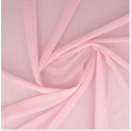 Tissu mesh filet mesh Coloris au choix 49 x 150 cm - Rose clair
