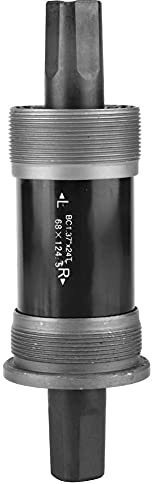 Movimento Centrale per Bicicletta 118120122,5 124,5 127,5 Mm ASSE con Foro Quadrato in Acciaio per Manovella con Albero Conico Quadrato(68X124.5L)