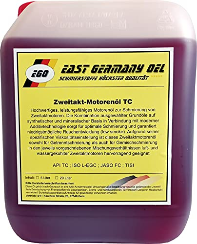 Zweitaktöl Zweitaktmischöl 2 Takt Teilsyn.für Kettensäge,Motorsense,Motorrad,Kart,Moped Kanister 5 Liter
