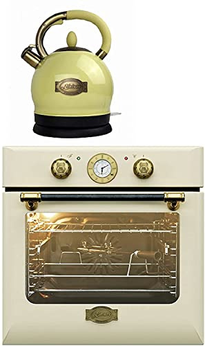 Kaiser set di cottura Autarkic forno da incasso EH 6432 ElfBE Eco+WK 2000 ElfEm, Retro, Elettrico, Girarrosto, 10 funzioni, Pizza function