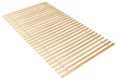 Joparri Lattenrost 1x Rolllattenrost 90 x 200 cm Lattenrahmen Birkenholz, mit 28 Leisten, Belastbar bis ca. 150 kg für alle Matratzen
