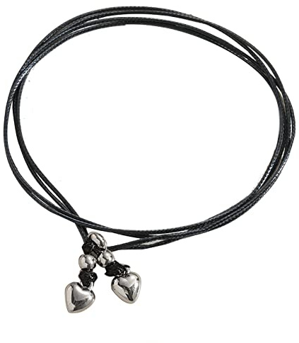 Hyclam Leather Ankle Bracelet for Women Heart Flower Star Moon Leather Rope Anklet Beach Foot Jewelry Gift for Gifrls Mom