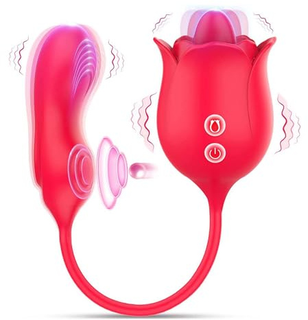 LYAMais Vibration für Frauen, Klitoris G-Punkt Dildo Vibrator Zungenlecken mit 10 Frequenzen, Klopfen mit 10 Frequenzen und Vibrationsmodi ibratorstarb frauen klitoris 2in1 Sex toyset