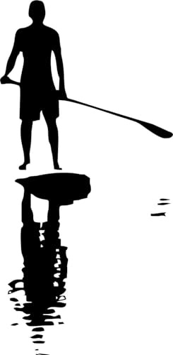Rakelfix SUP Stand up Paddler 20cm Autoaufkleber,Wandtattoo, Aufkleber, Waschanlagenfest
