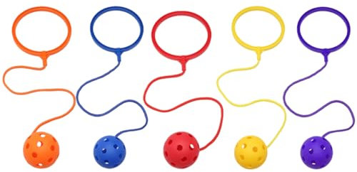ifundom 5stücke Teiliges Sprungball Junge Mädchen Elastisches Und Strapazierfähiges Hüpfspielzeug Fördert Koordination Und Gleichgewicht Bunte Fitness-spielbälle Für Bewegung Und Geburtsta