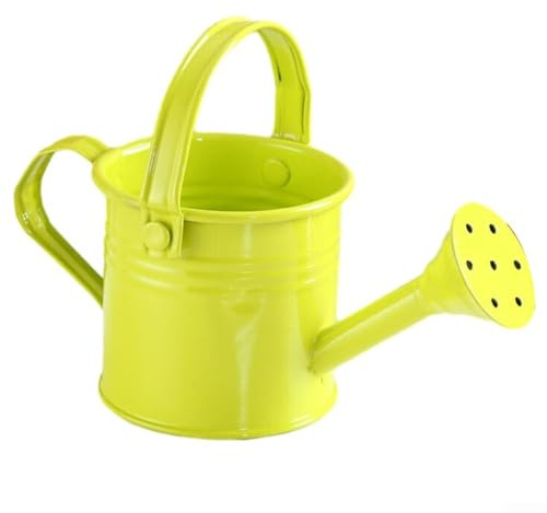 SPORTARC 1 regadera pequeña para jardín, maceta de pulverización de agua, hervidor de flores, regadera de metal rociada (verde claro)
