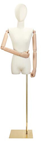 CRBUDY Schneiderpuppe, Schneiderpuppe, weibliche Schneiderpuppe mit Arm, Stereo-Zuschneidepuppen, Schaufensterpuppen (Farbe: #5) (#1)