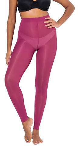 Ulla popken damer stora storlekar överdimensionerade plus size strumpleggings, 60 den, platta sömmar, bär, 52-54