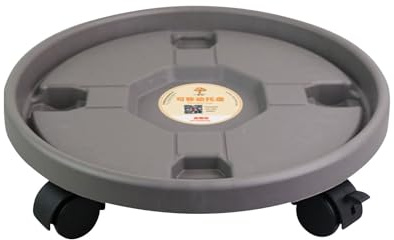 Niktule Pflanzenroller Outdoor Wetterfest, Blumentopf Untersetzer Mit Rollen, Pflanzenwagen Mit Rädern, Schwere Untersetzer Für Blumentöpfe, Blumentopf-Palettenwagen Mit Universalrädern, Blumentopf-