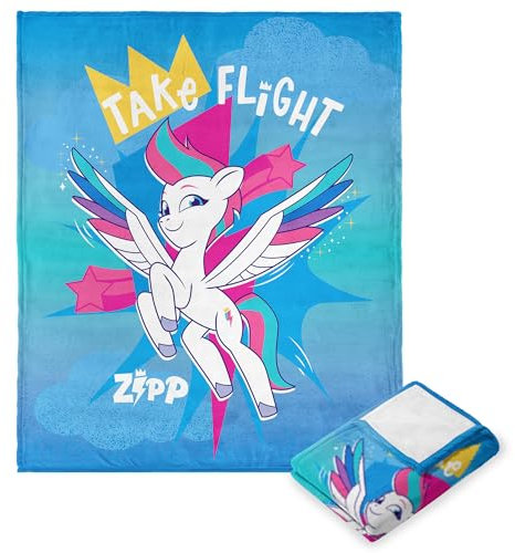 Northwest Hasbro My Little Pony, Take Flight Zip, Silk Touch Throw Blanket, 40 x 50 Inches